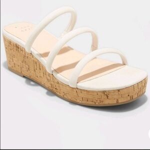 a new day cork wedge sandals size 11